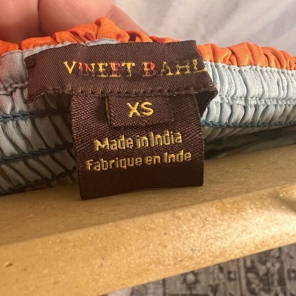 Anthropologie x Vineet Bahl Strapless Printed Cape Dress NWOT - Picture 7 of 9